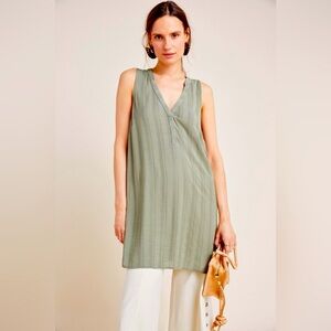 Maeve Colonsay Tunic Anthropologie Light Green Size M.